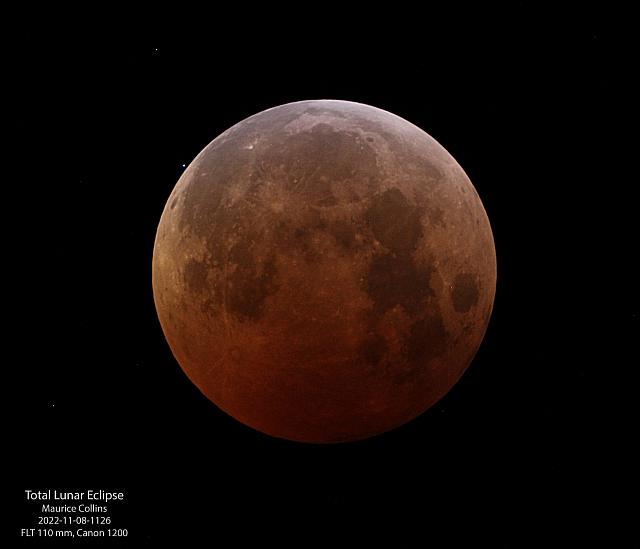 Total Lunar Eclipse 2022-11-08 1126UT FLT-110 Canon1200D MCollins IMG 0386
