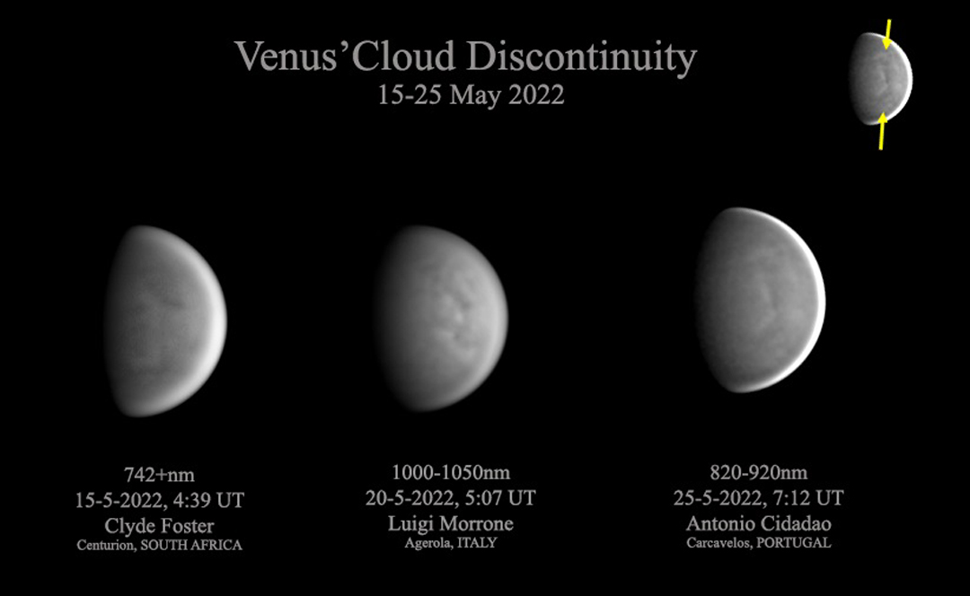 Venus Cloud Discontinuity