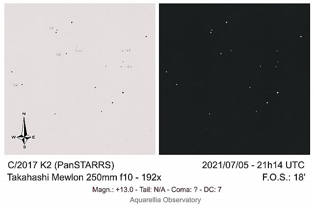 C/2017 K2 (PanStarrs) 2021-Jul-05 Michel Deconinck