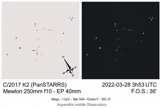 C/2017 K2 (PanStarrs) 2022-Mar-28 Michel Deconinck