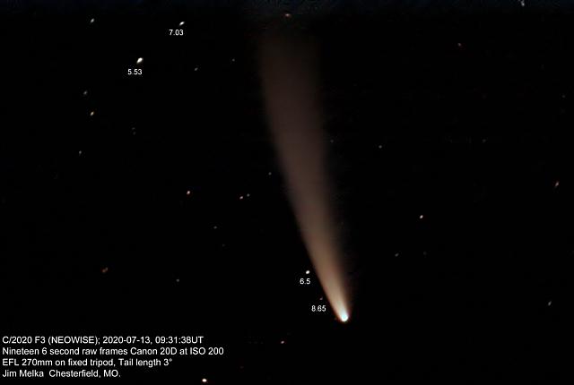 C/2020 F3 (NEOWISE) 2020-Jul-13 Jim Melka