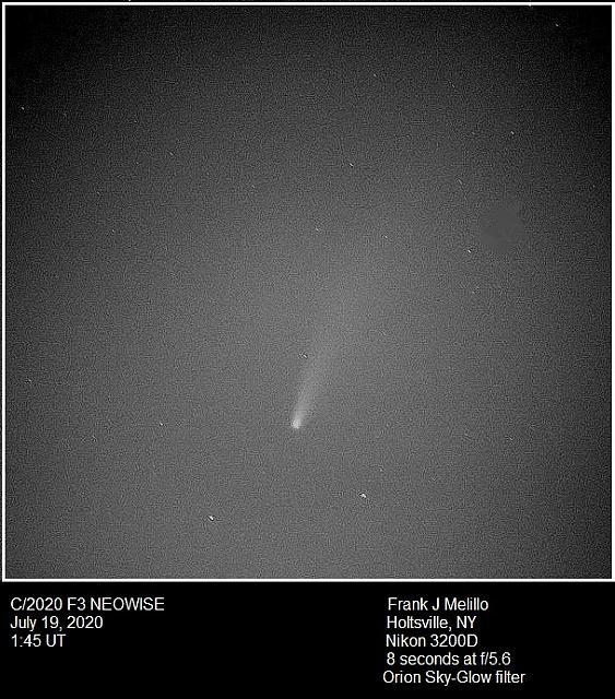 C/2020 F3 (NEOWISE) 2020-Jul-19 Frank J Melillo